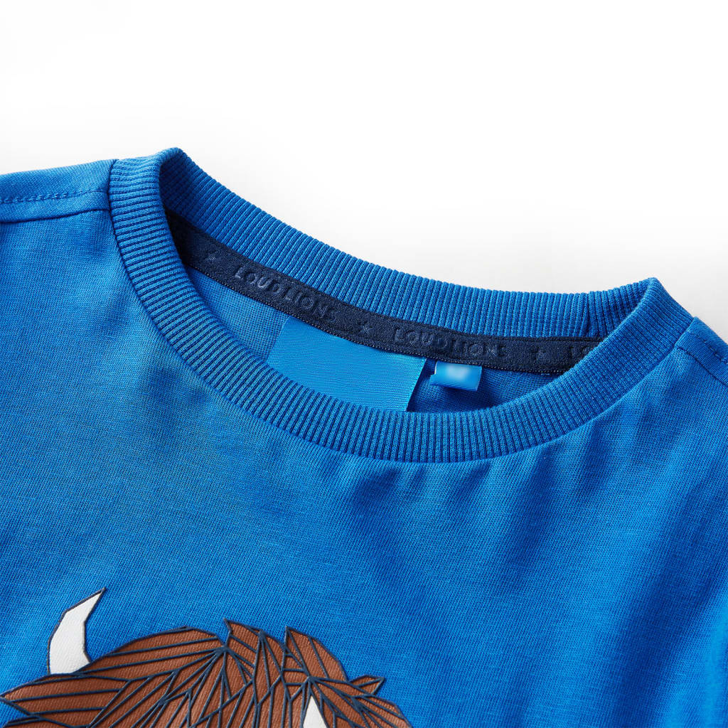 Vidaxl kindershirt met lange mouwen 128 kobaltblauw