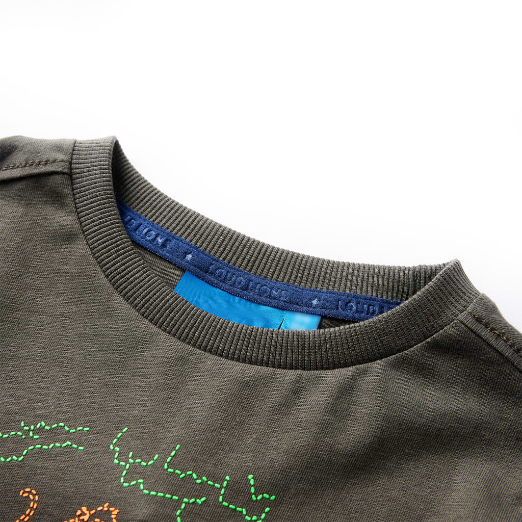 Vidaxl kindershirt met lange mouwen 116 kakikleurig