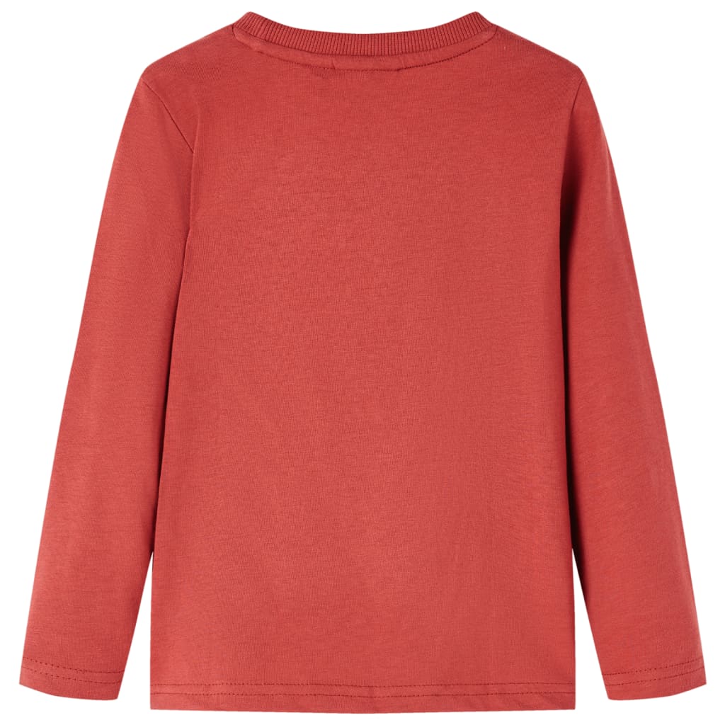 Vidaxl kindershirt met lange mouwen 140 roodbruin