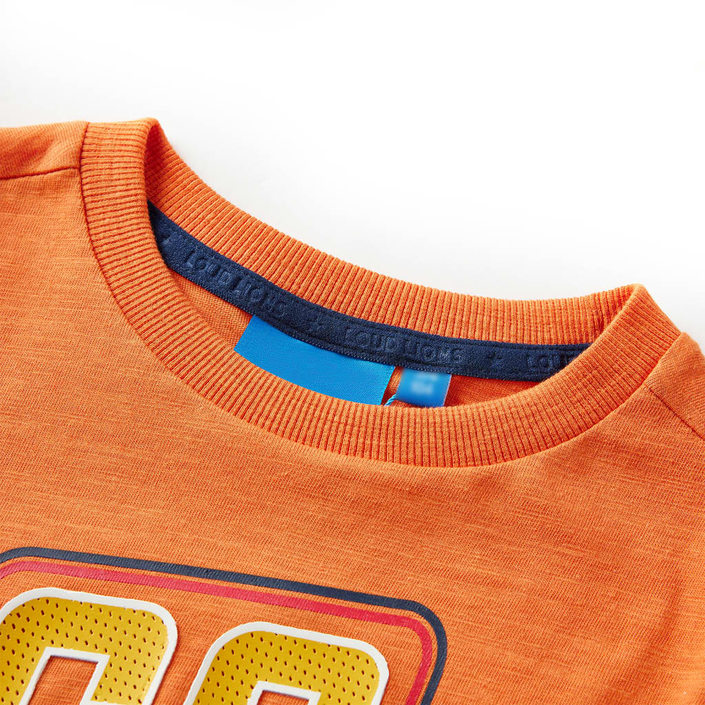 Vidaxl kindershirt met lange mouwen 104 donkeroranje