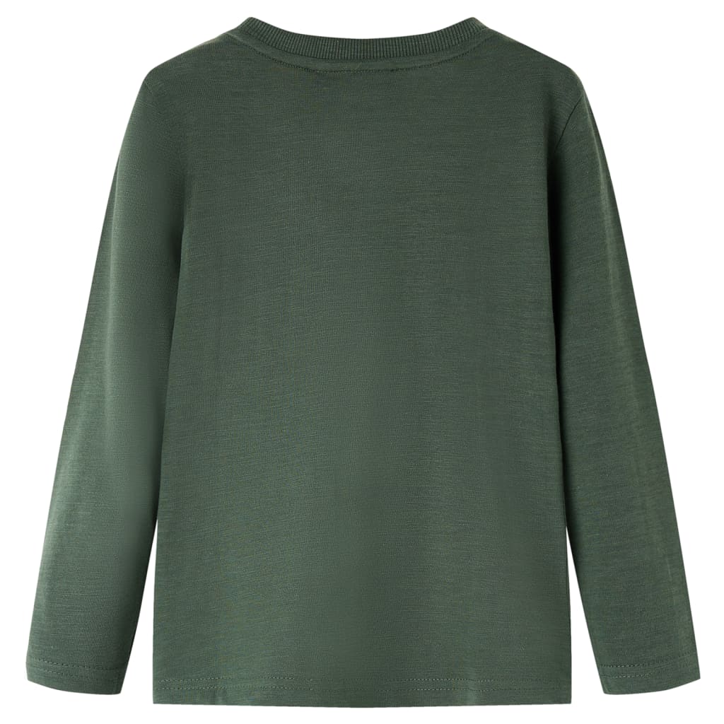 Vidaxl kindershirt met lange mouwen 104 donkergroen