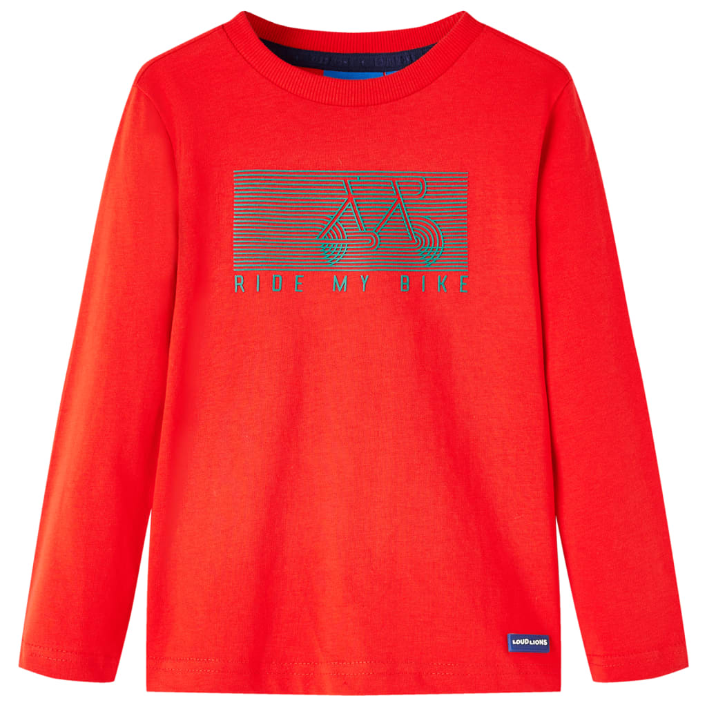 Vidaxl kindershirt met lange mouwen 104 rood
