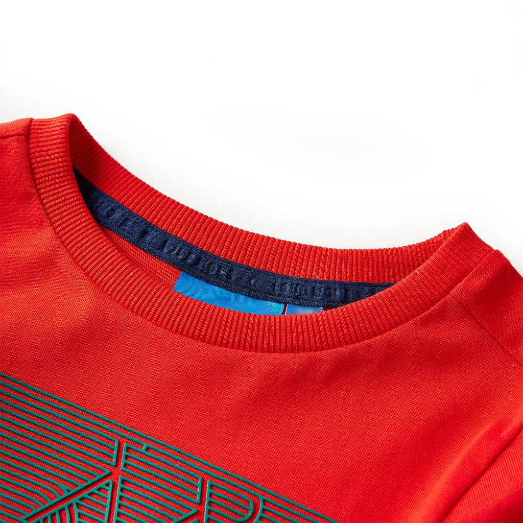 Vidaxl kindershirt met lange mouwen 104 rood