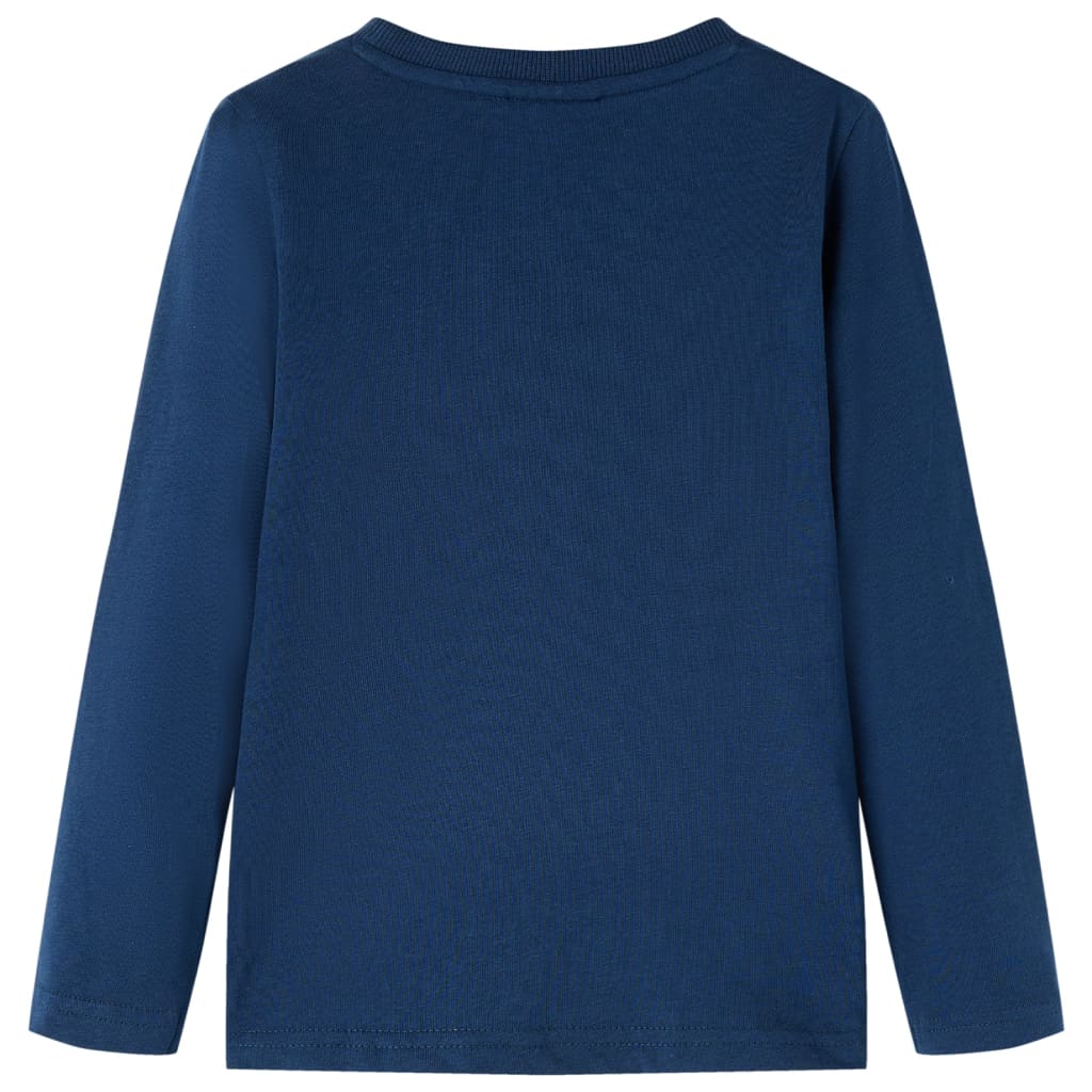Vidaxl kindershirt met lange mouwen 116 marineblauw