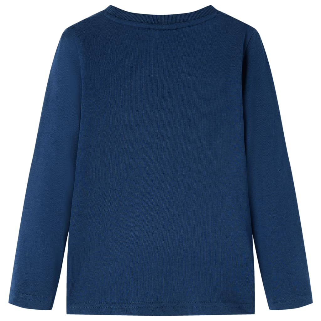 VidaXL Kindershirt met lange mouwen 140 marineblauw