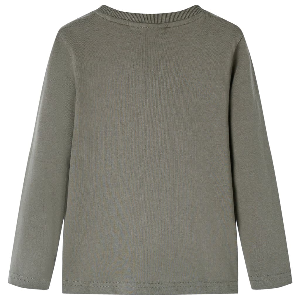 Vidaxl kindershirt met lange mouwen 104 kakikleurig