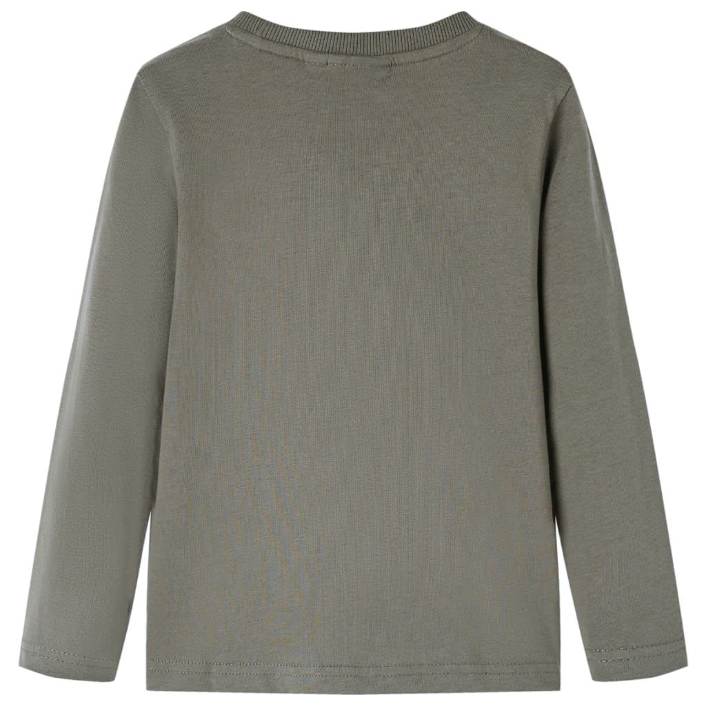 Vidaxl kindershirt met lange mouwen 116 kakikleurig