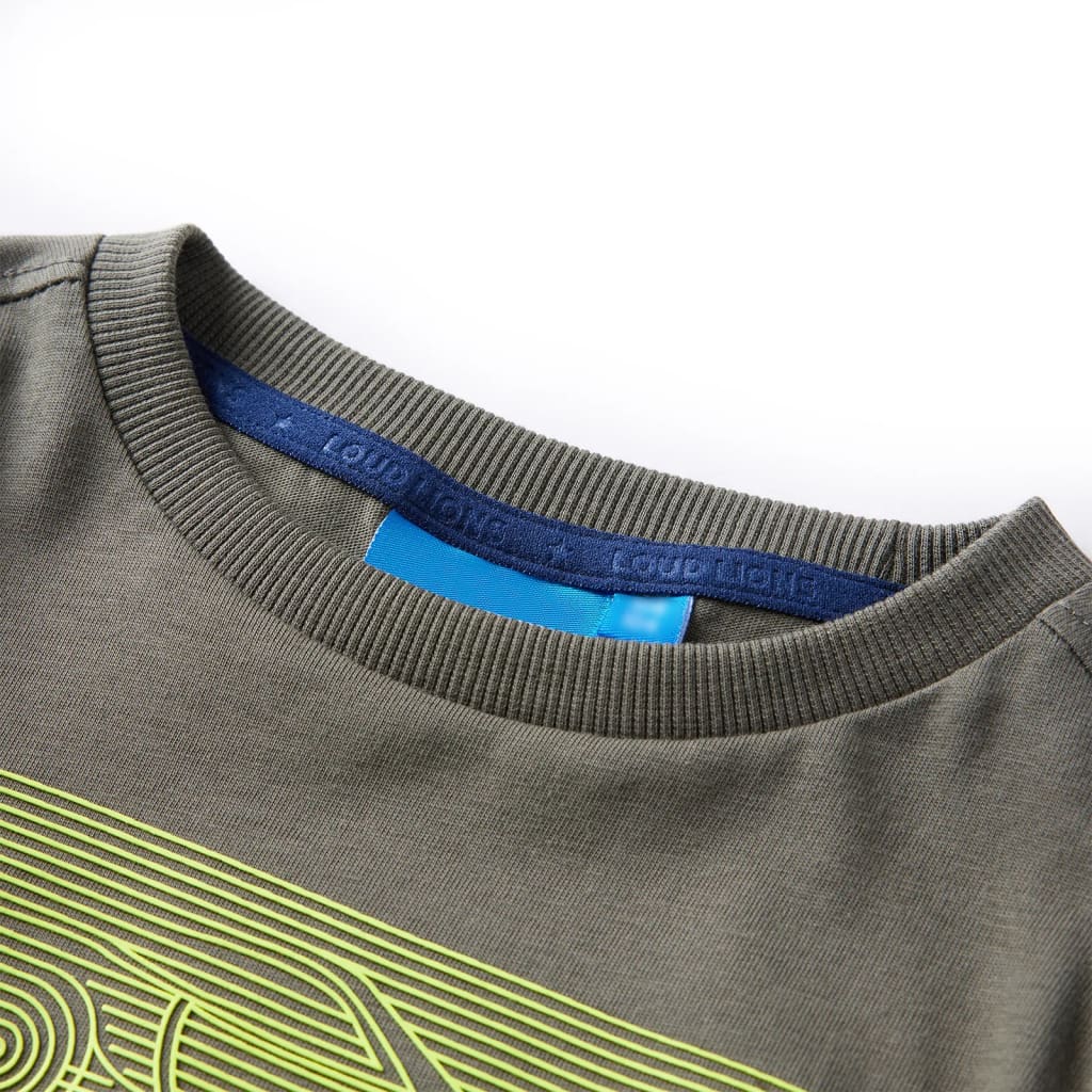 Vidaxl kindershirt met lange mouwen 116 kakikleurig