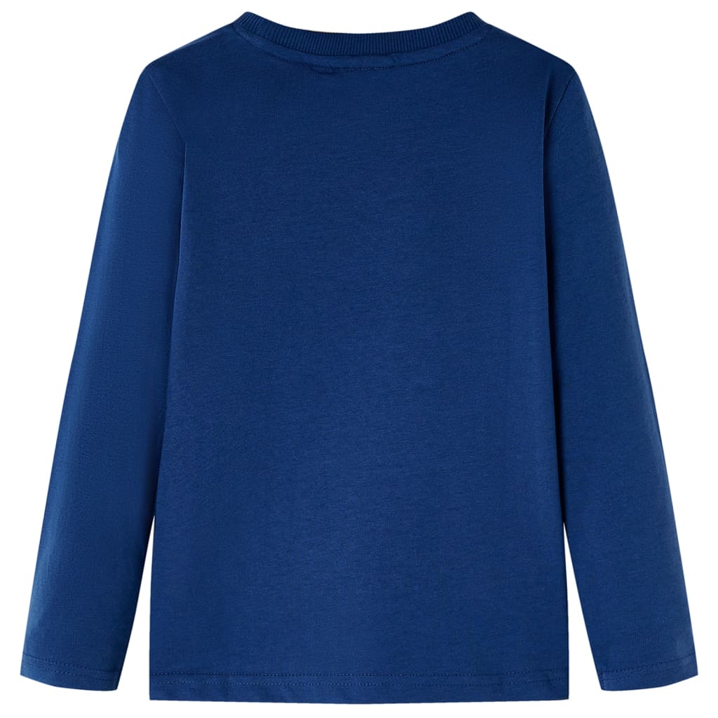 Vidaxl kindershirt met lange mouwen 104 jeansblauw