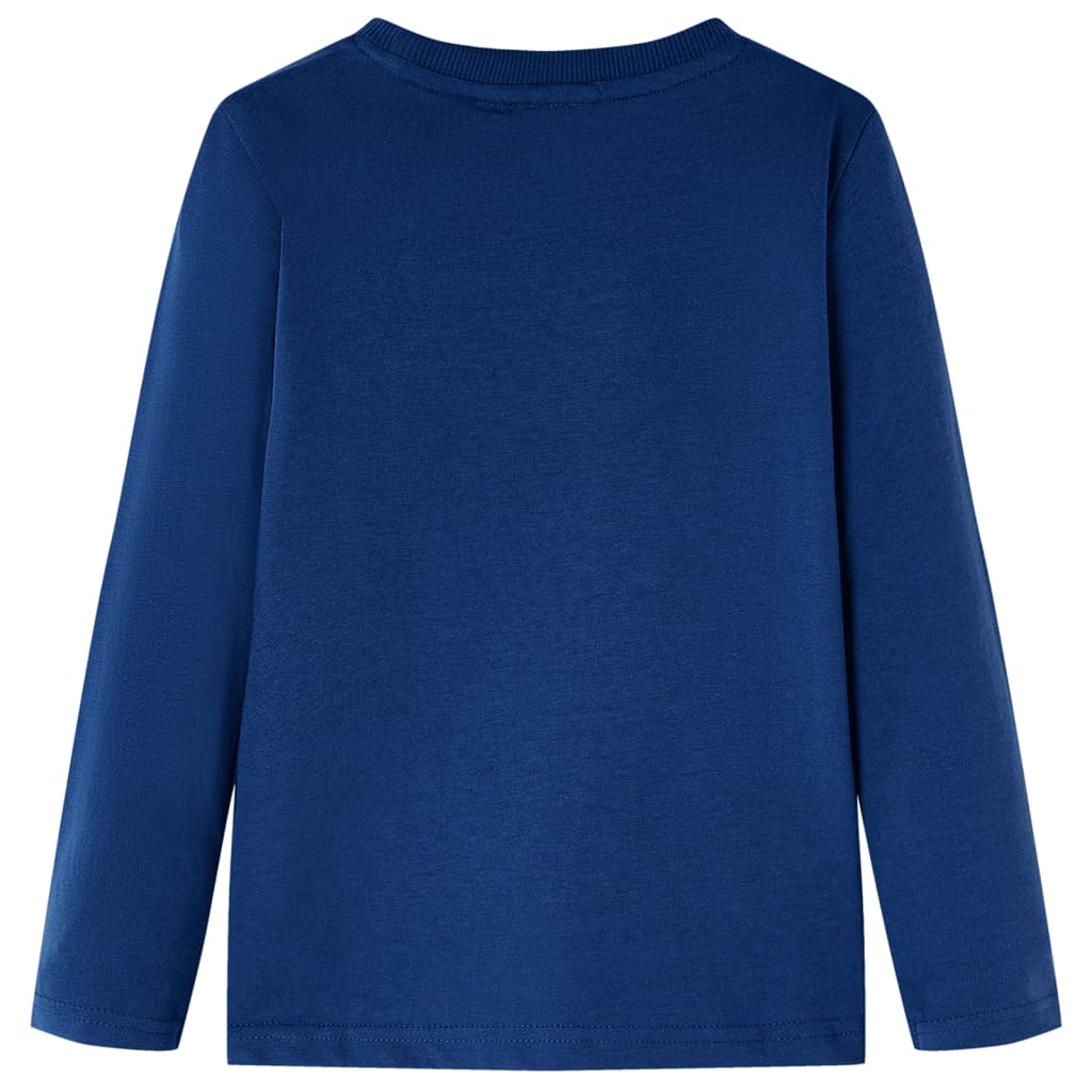 Vidaxl kindershirt met lange mouwen 128 jeansblauw