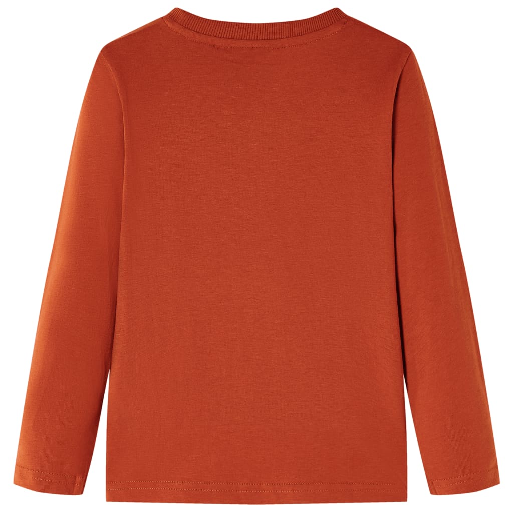 Vidaxl kindershirt met lange mouwen 140 lichtroestkleurig
