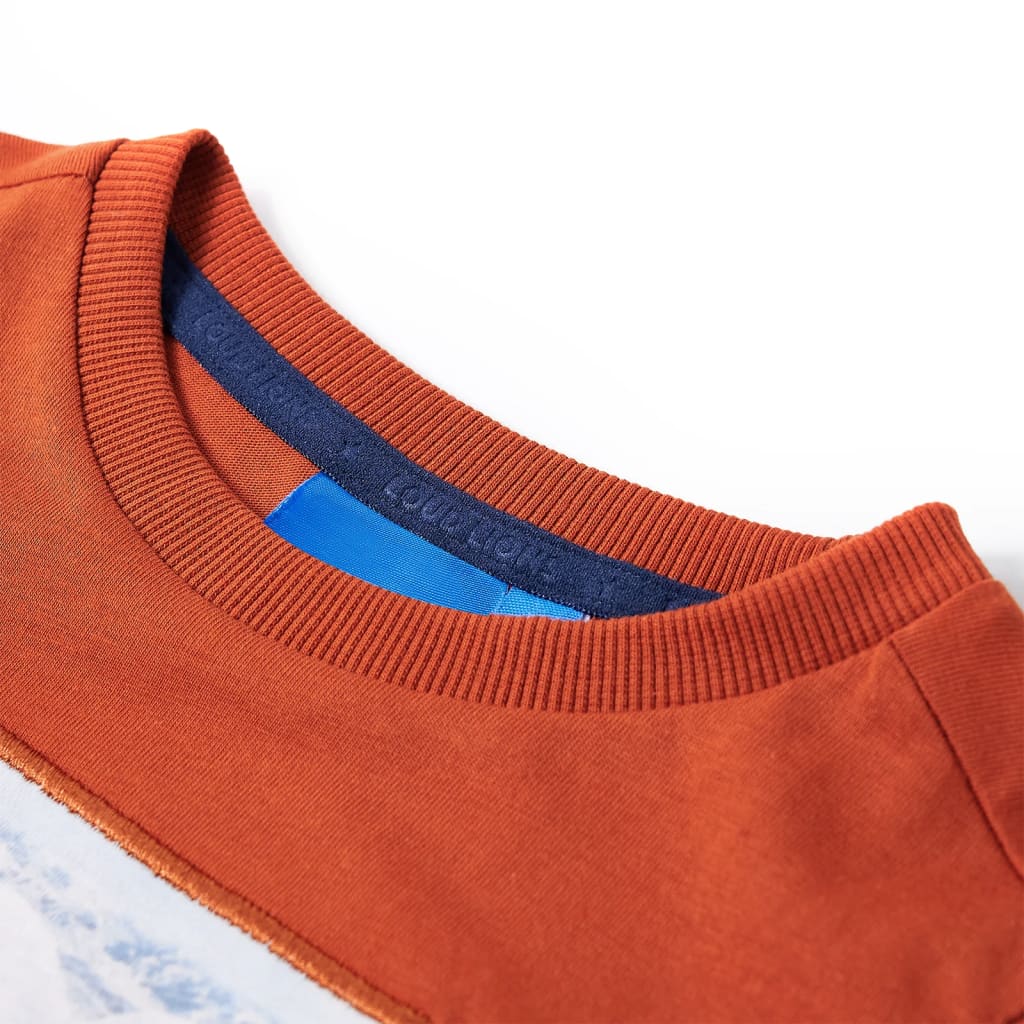 Vidaxl kindershirt met lange mouwen 140 lichtroestkleurig