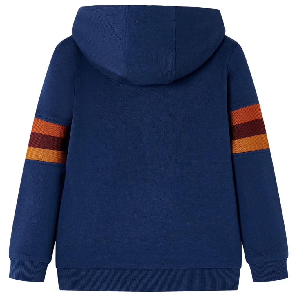 Vidaxl kindertrui met capuchon 104 marineblauw