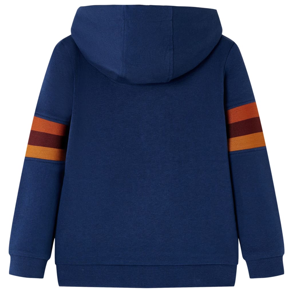 Vidaxl kindertrui met capuchon 128 marineblauw