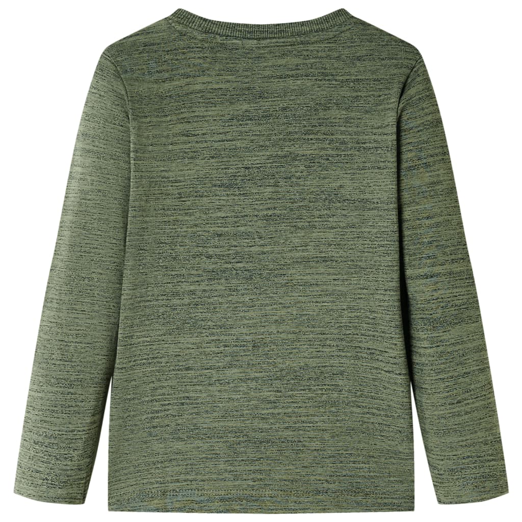 Vidaxl kindershirt met lange mouwen 104 gemêleerd kakikleurig