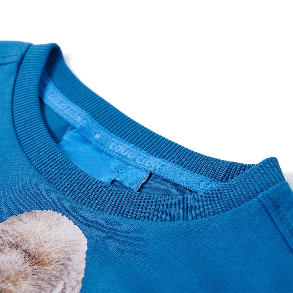 Vidaxl kindershirt met lange mouwen 104 petrol