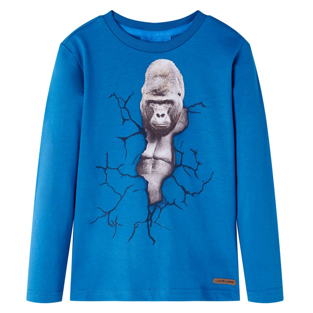 Vidaxl kindershirt met lange mouwen 128 petrol