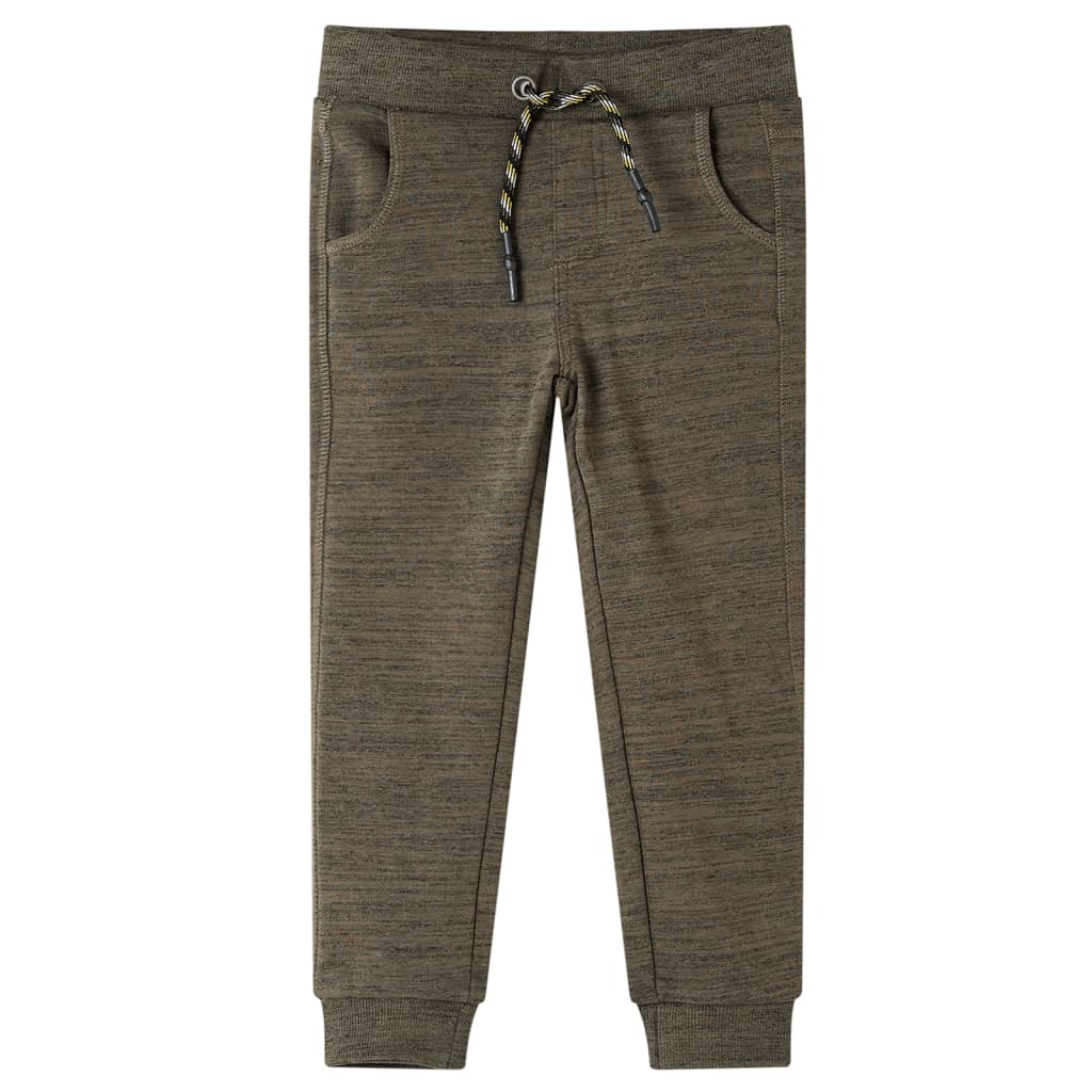 Vidaxl kinderjoggingbroek 92 gemêleerd donker kaki
