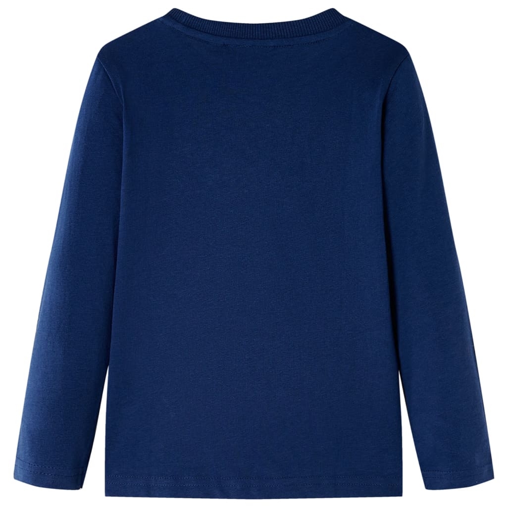 Vidaxl kindershirt met lange mouwen 116 marineblauw