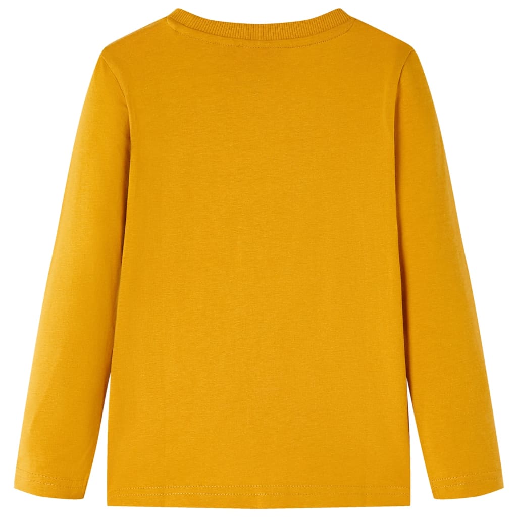 Vidaxl kindershirt met lange mouwen 128 okerkleurig