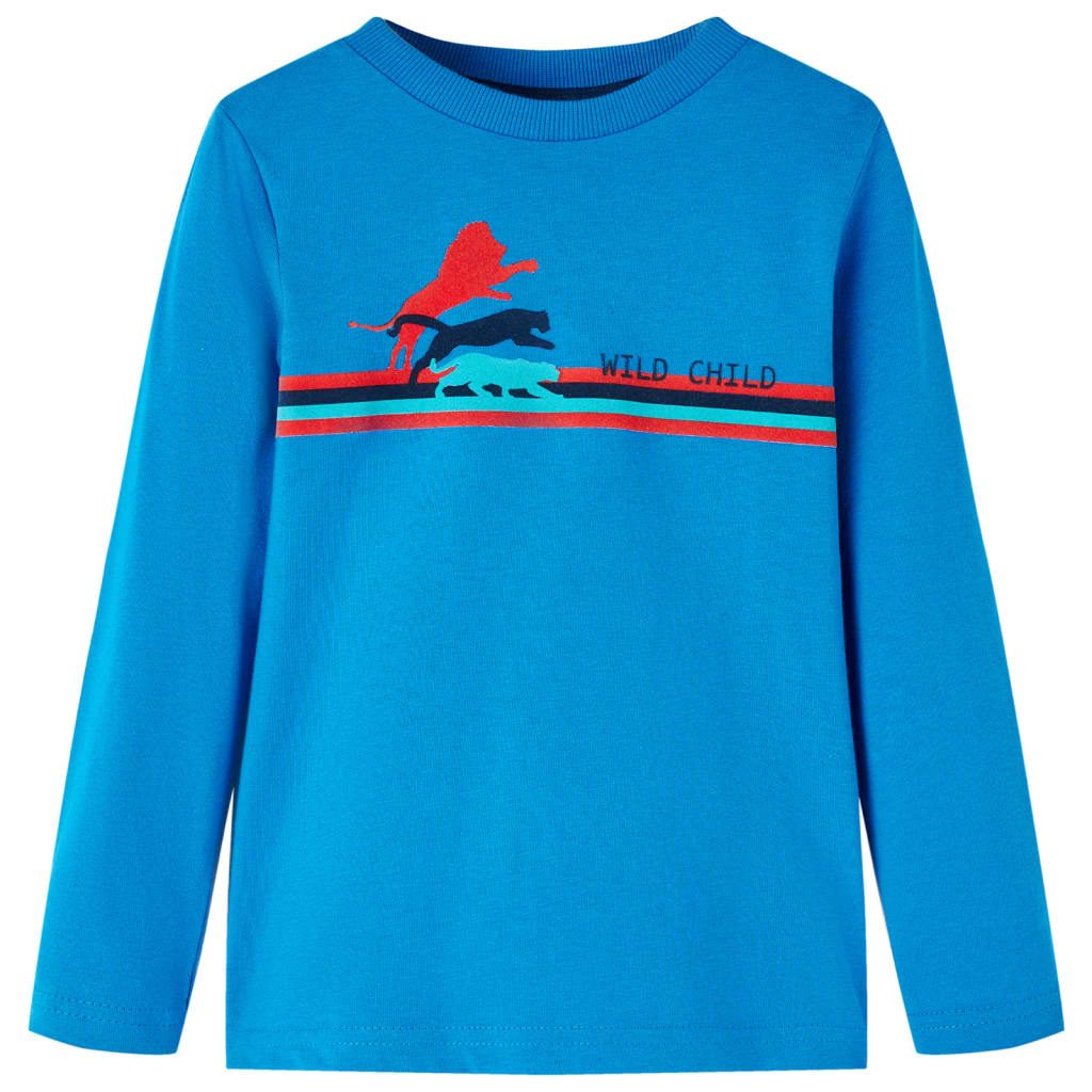 Vidaxl kindershirt met lange mouwen 128 kobaltblauw
