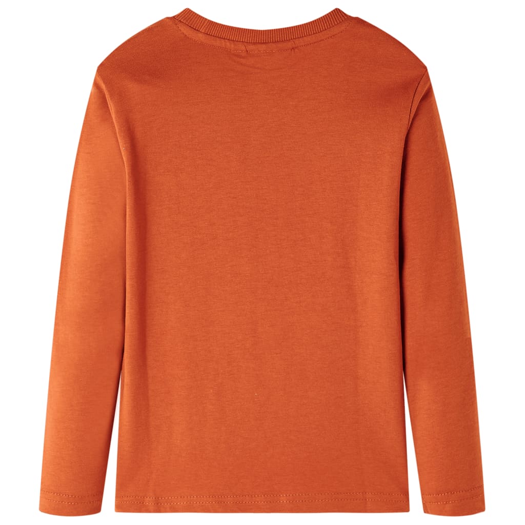 Vidaxl kindershirt met lange mouwen 104 lichtroestkleurig