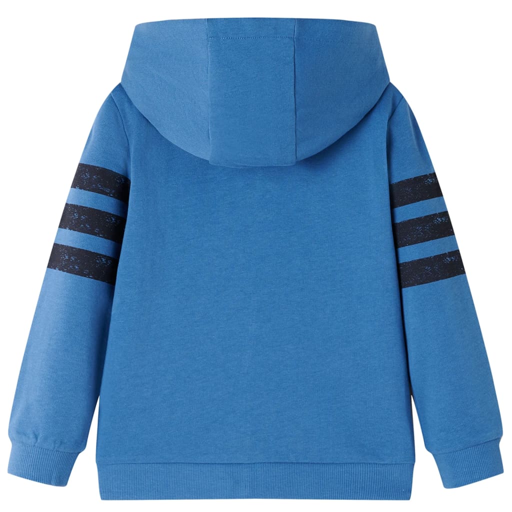 Vidaxl kindervest met capuchon 116 blauw