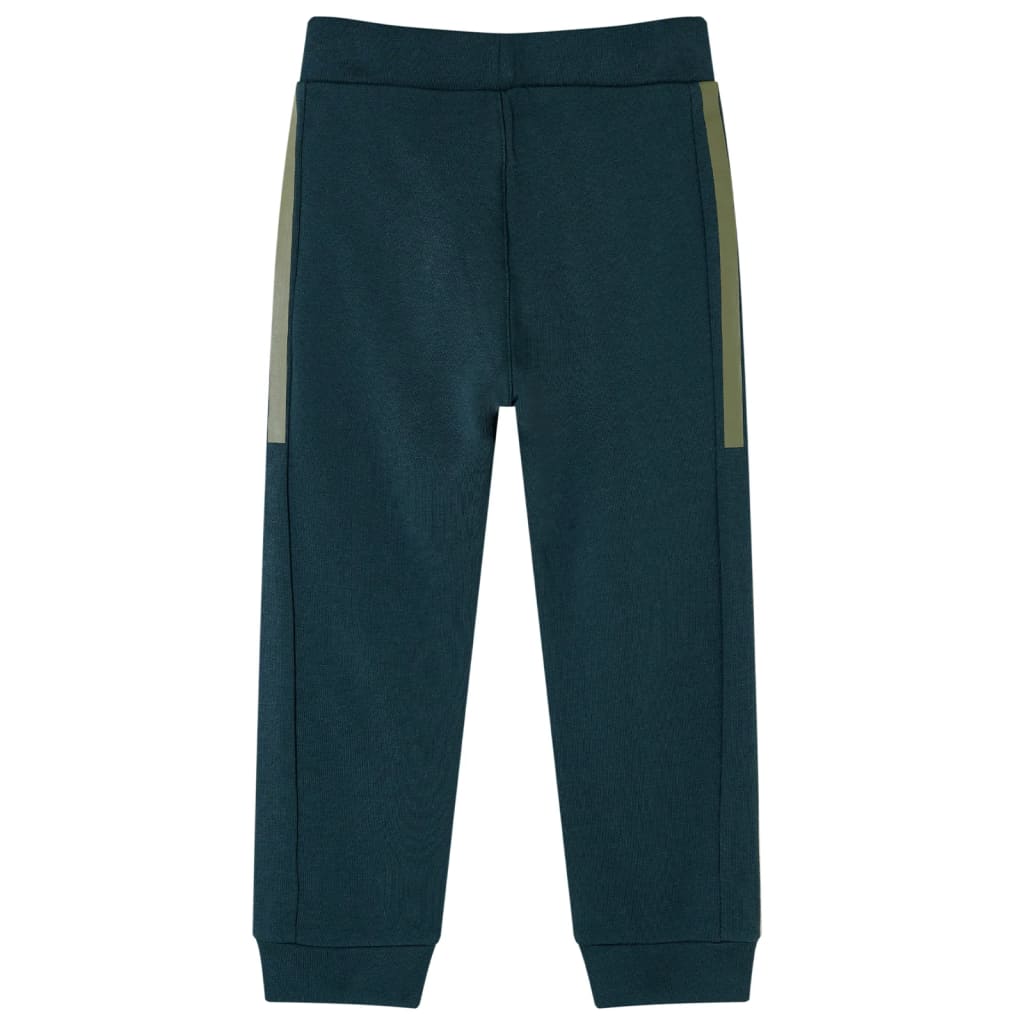Vidaxl kinderjoggingbroek met trekkoord 92 mosgroen