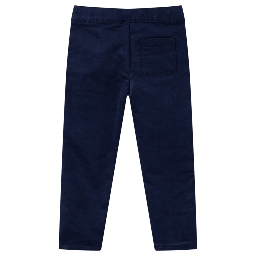 Vidaxl kinderbroek 140 donker marineblauw