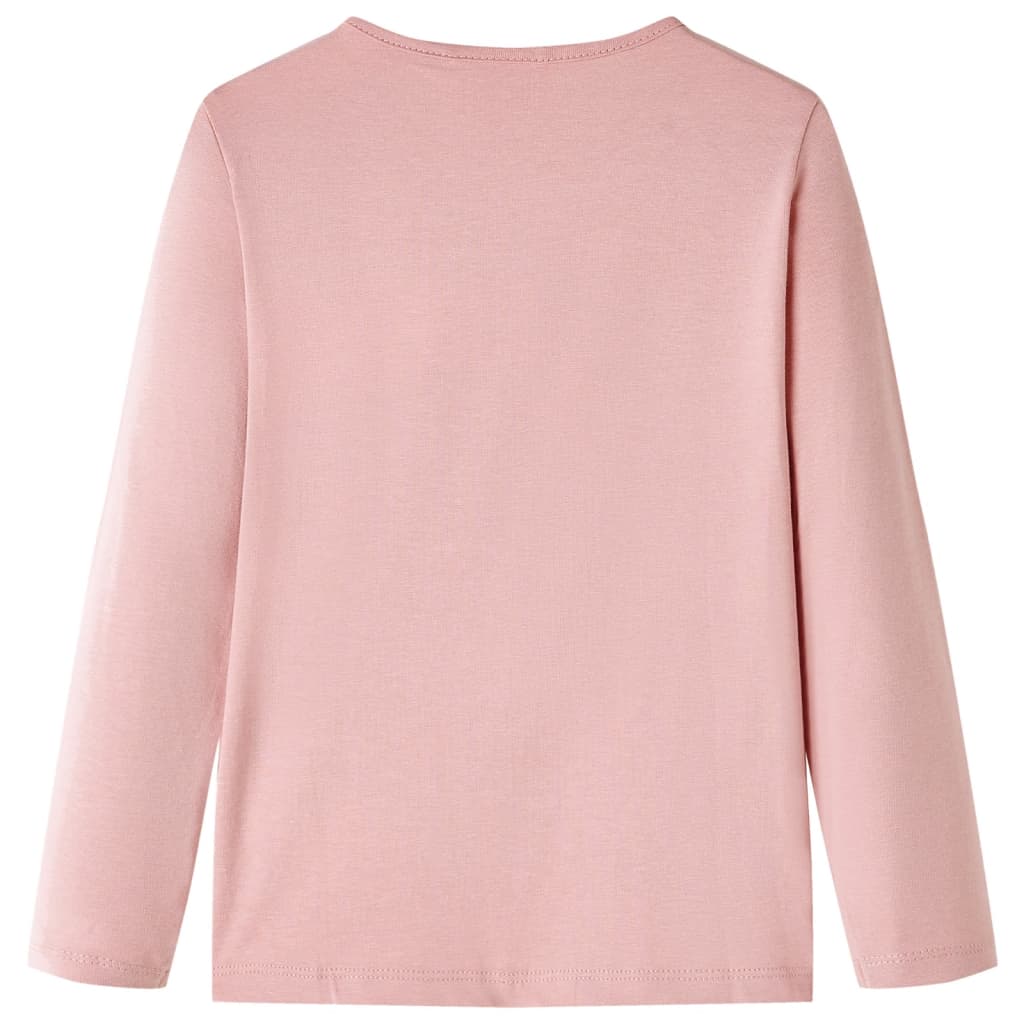 Vidaxl kindershirt met lange mouwen 104 lichtroze