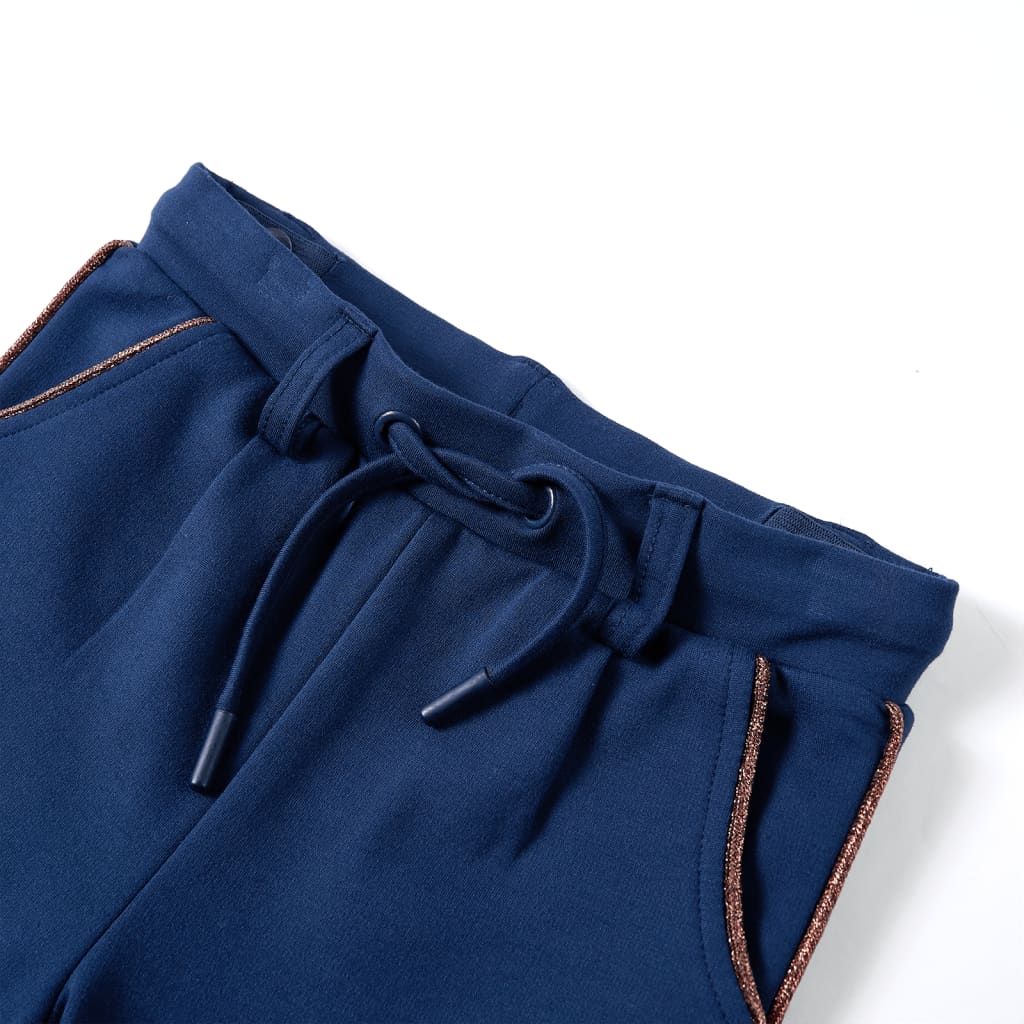 Vidaxl kinderbroek met trekkoord 104 marineblauw