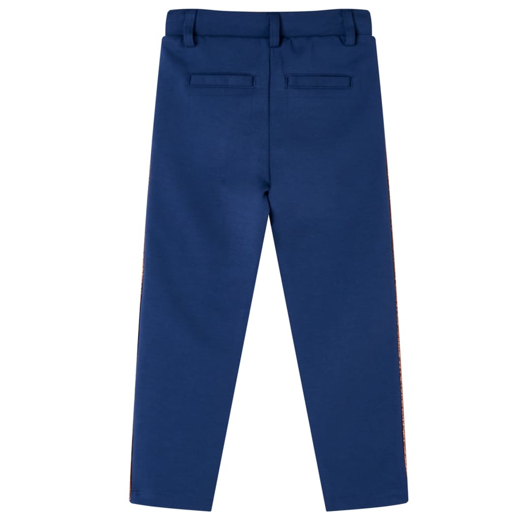 Vidaxl kinderbroek met trekkoord 140 marineblauw