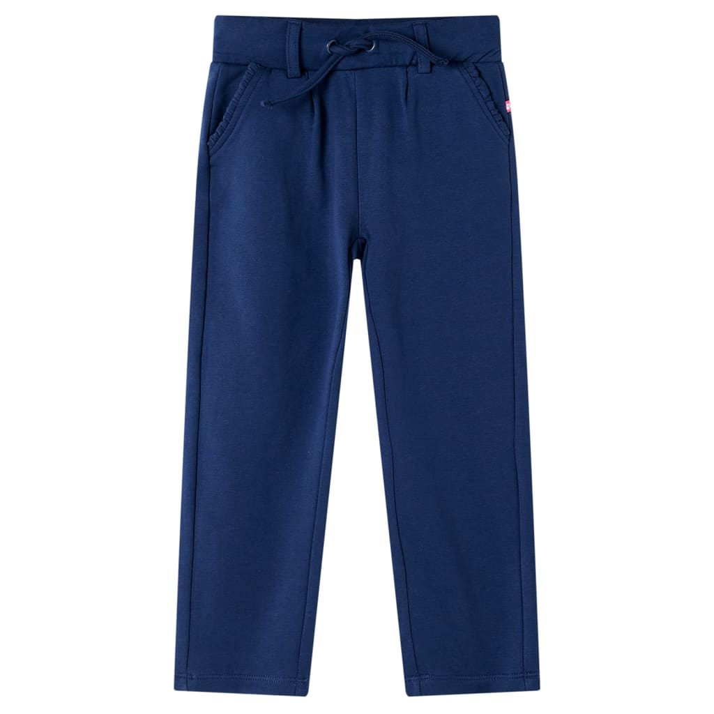 Vidaxl kinderbroek met trekkoord 92 marineblauw