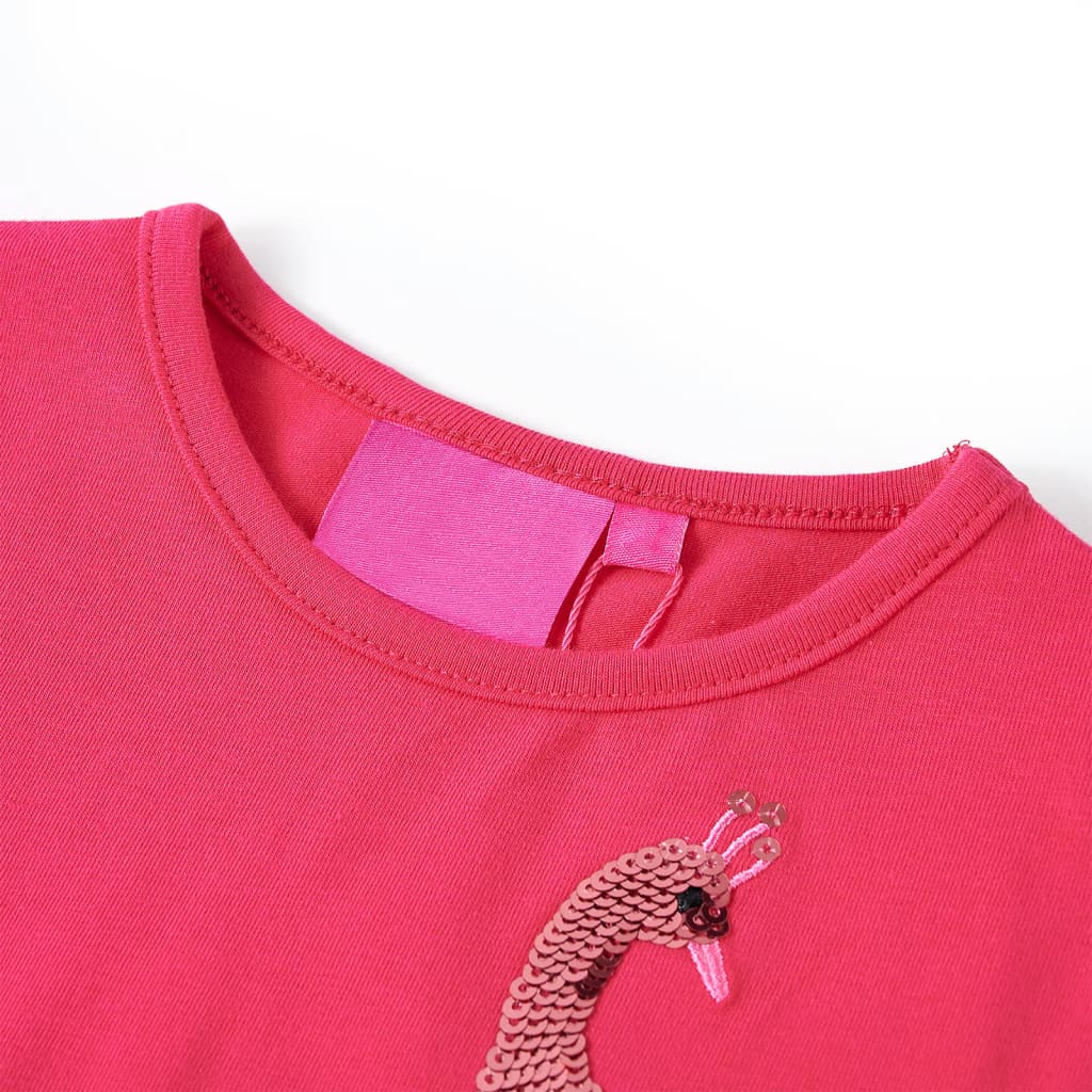Vidaxl kindershirt met lange mouwen 116 felroze