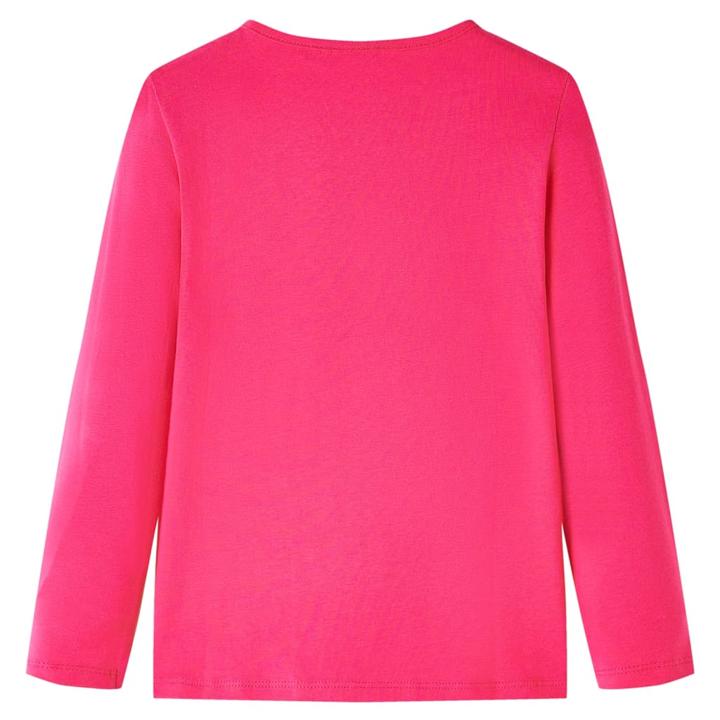 Vidaxl kindershirt met lange mouwen 140 felroze