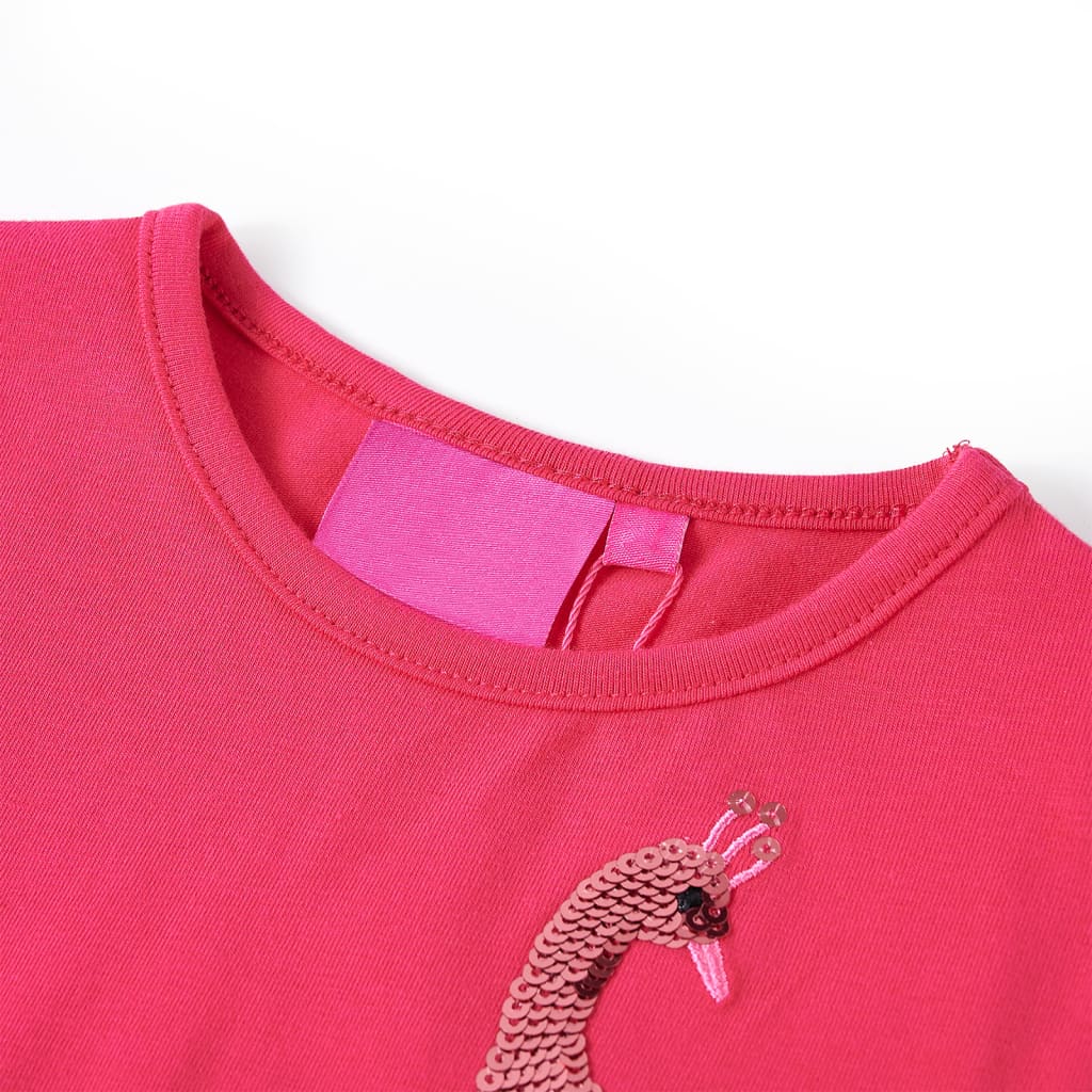 Vidaxl kindershirt met lange mouwen 140 felroze