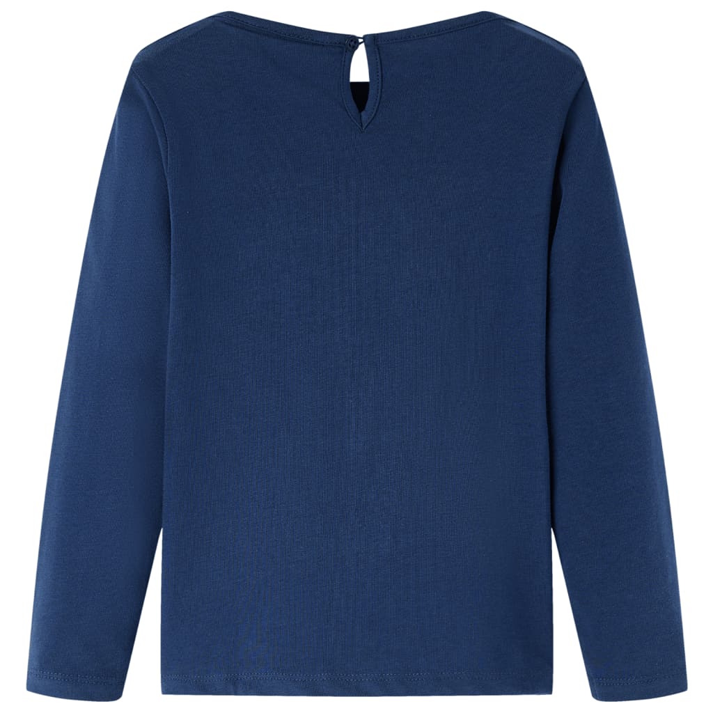 Vidaxl kindershirt met lange mouwen 104 marineblauw