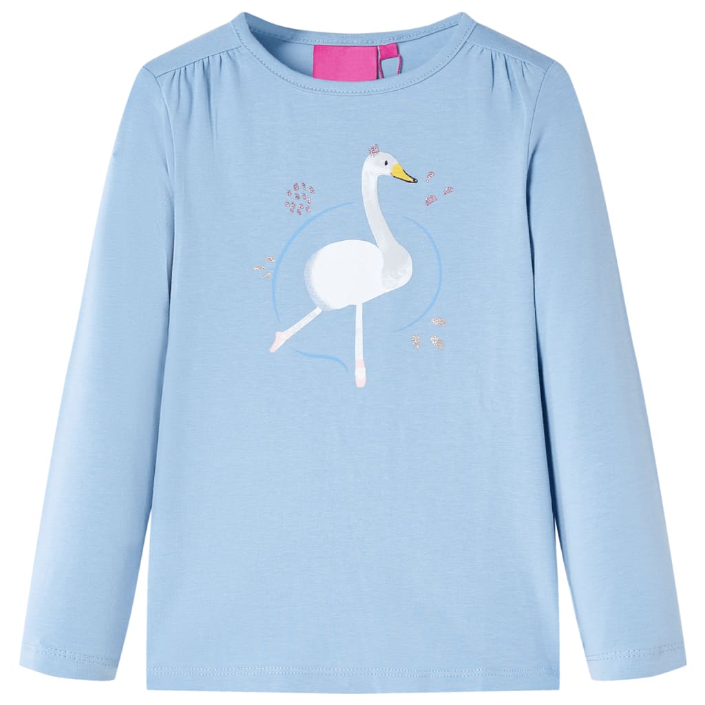 Vidaxl kindershirt met lange mouwen 92 lichtblauw