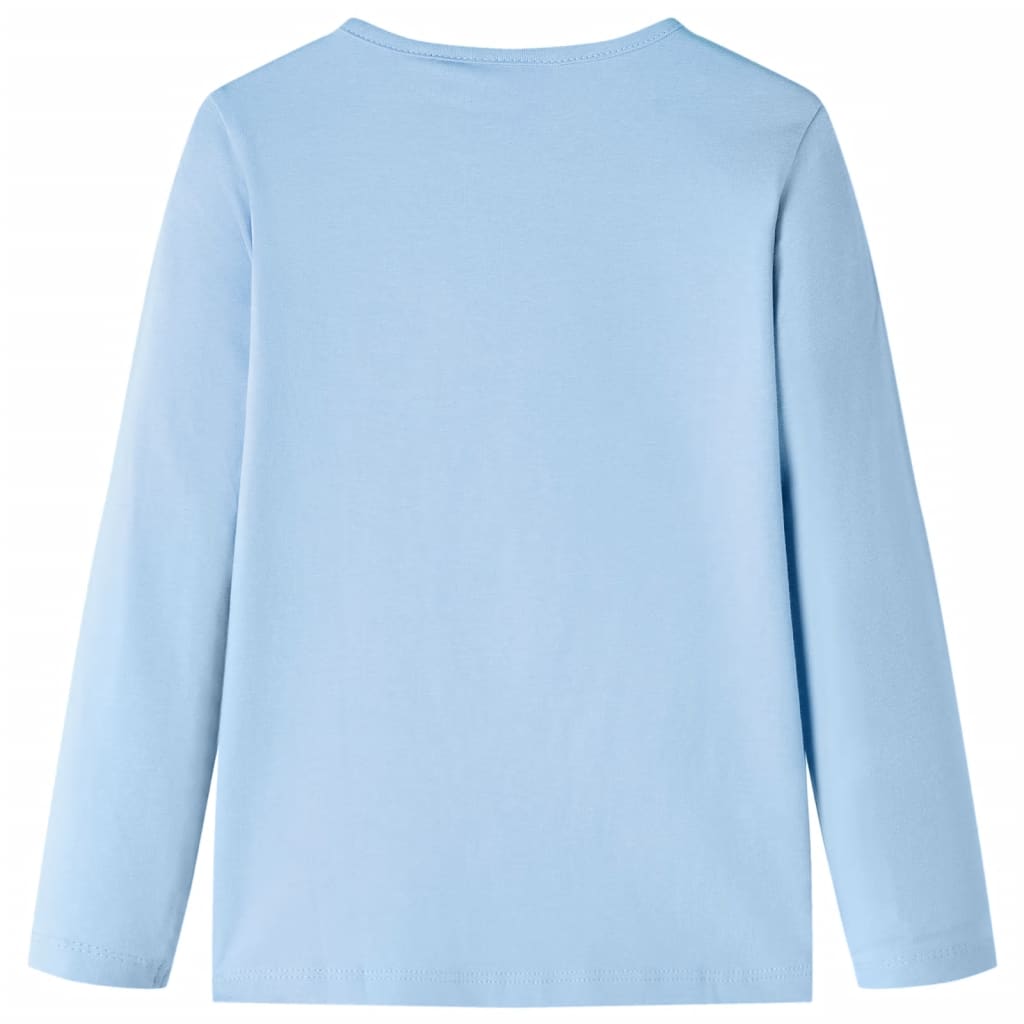 Vidaxl kindershirt met lange mouwen 92 lichtblauw