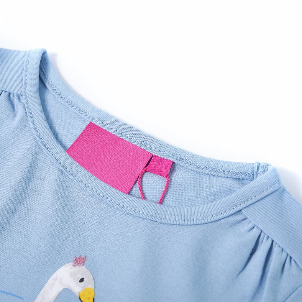 Vidaxl kindershirt met lange mouwen 92 lichtblauw