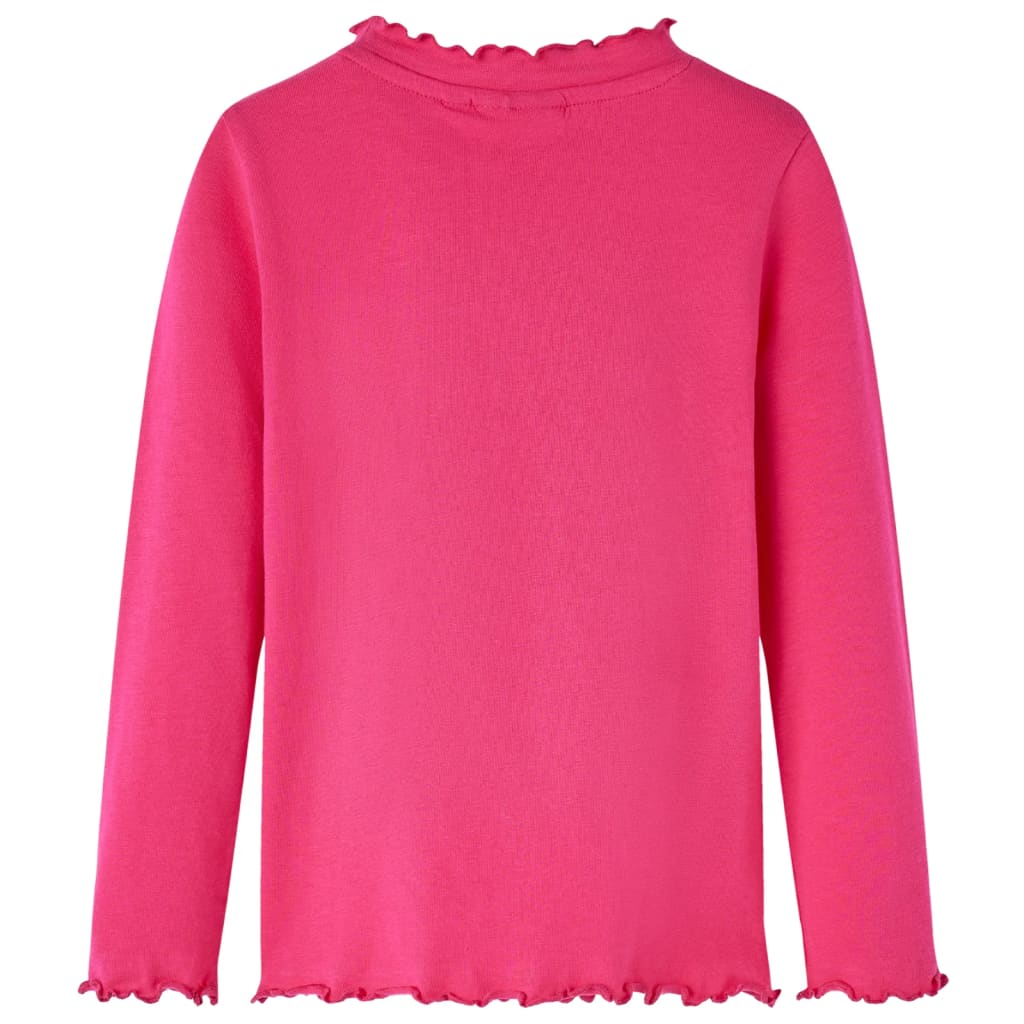 Vidaxl kindershirt met lange mouwen 104 felroze