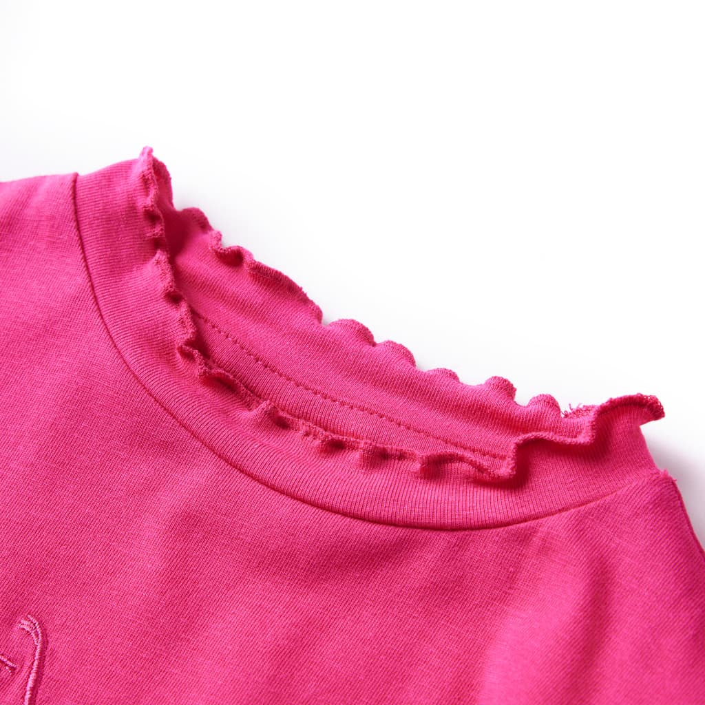 Vidaxl kindershirt met lange mouwen 128 felroze