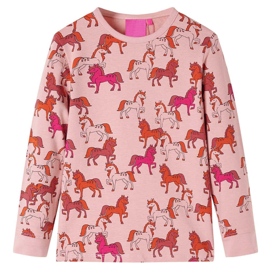 Vidaxl kinderpyjama met lange mouwen 116 lichtroze