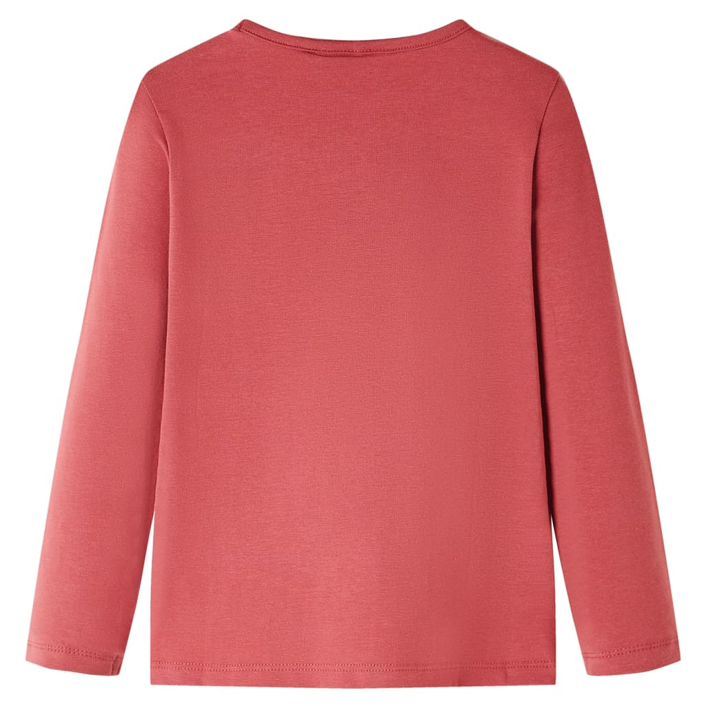 Vidaxl kindershirt met lange mouwen 104 rozebruin