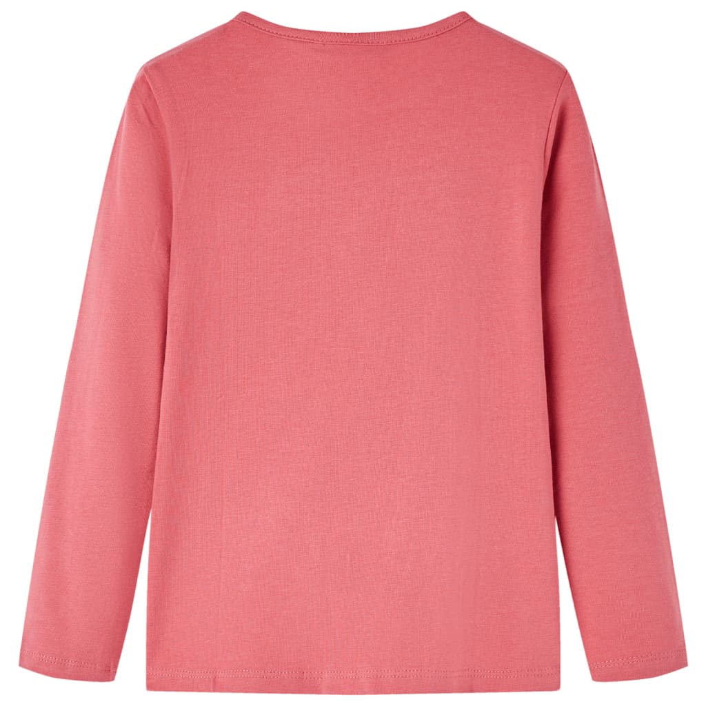 Vidaxl kindershirt met lange mouwen 92 oudroze
