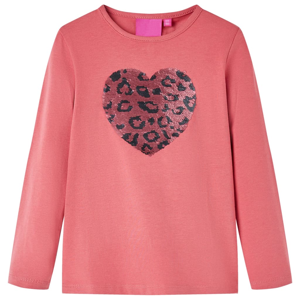 Vidaxl kindershirt met lange mouwen 116 oudroze