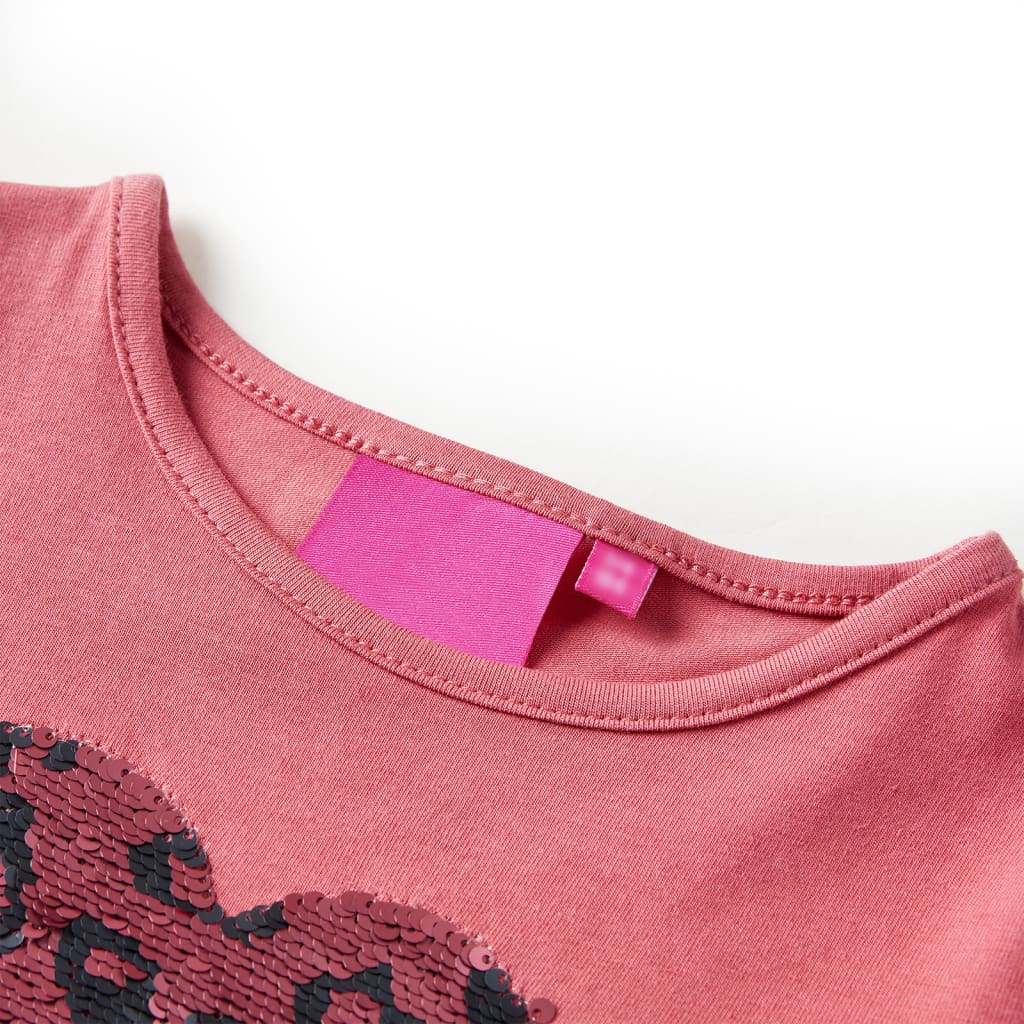 Vidaxl kindershirt met lange mouwen 116 oudroze