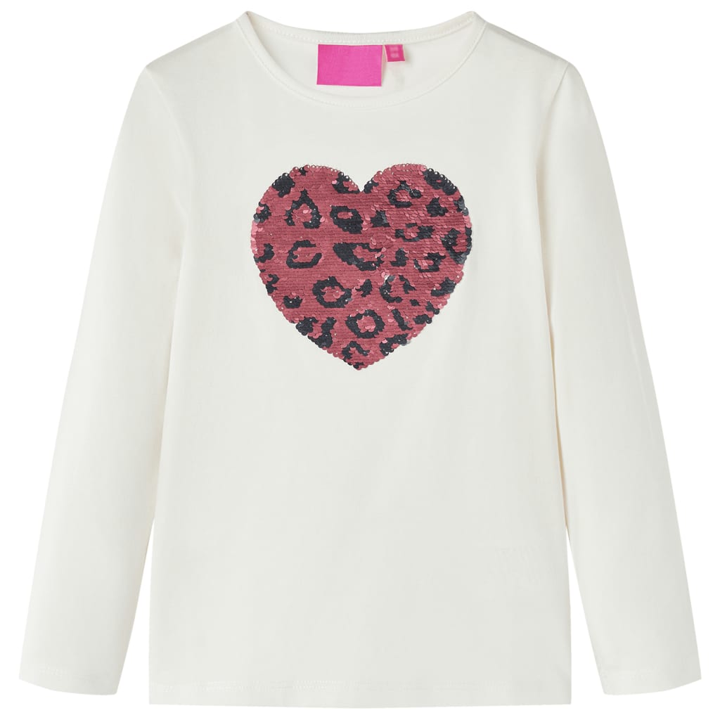 Vidaxl kindershirt met lange mouwen 92 ecru