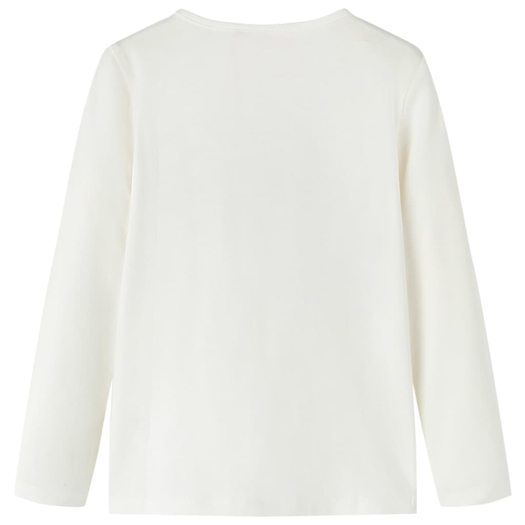 Vidaxl kindershirt met lange mouwen 92 ecru