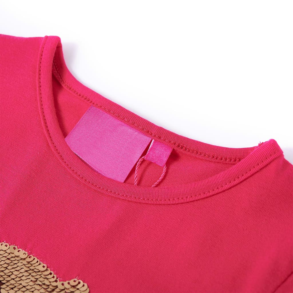 Vidaxl kindershirt met lange mouwen 92 felroze